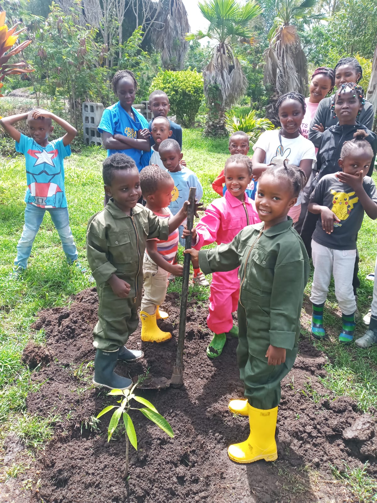 A community gathering at the home