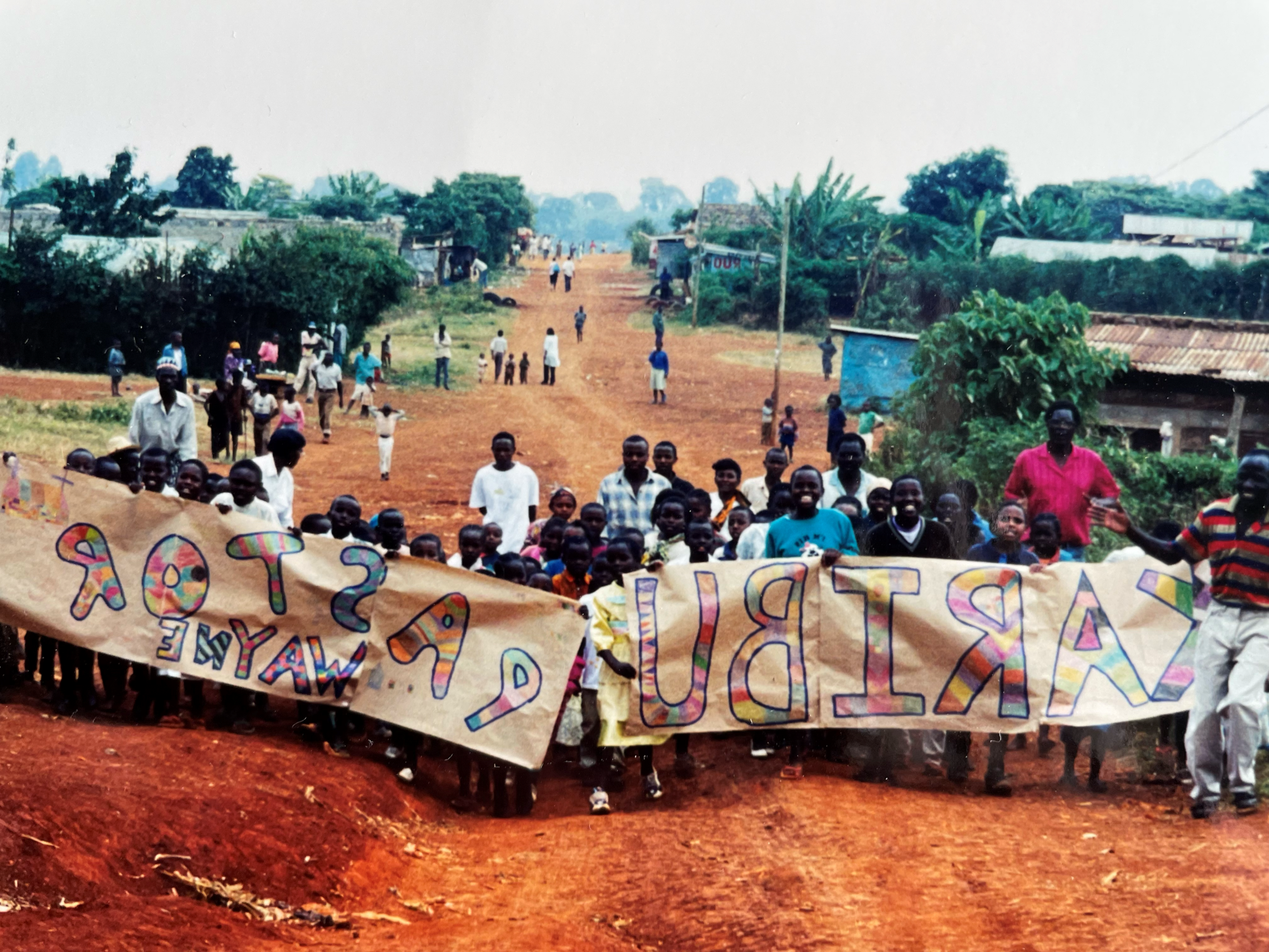 Community gathering in 1998